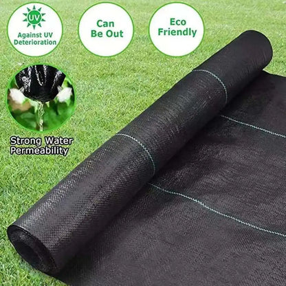Heavy-Duty Garden Weed Barrier Fabric – Polypropylene Landscape Mat for Road & Gardening Ground Protection