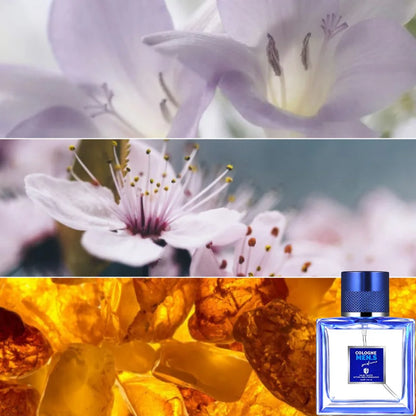 Blue Genuine Men’s Perfume, Citrusy Fresh Flowers & Fruits Fragrance, Long-Lasting Eau De Toilette