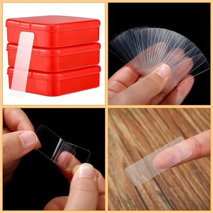 Double-Sided Adhesive Tape — 60-600PCS Reusable Transparent Wall Mount Stickers, Heavy-Duty & No-Trace