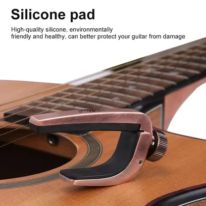Alice Guitar Capo - Adjustable Metal Roller Quick Change Clamp for Electric Acoustic Guitar, Bass, Violin & Ukulele