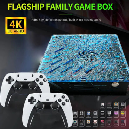 2026 Retro X10 Video Game Console – 70,000 Built-in Games, 60 Emulators (PS2/N64/GameCube/Xbox) with Gamepad, Kid & Family Game Box Console