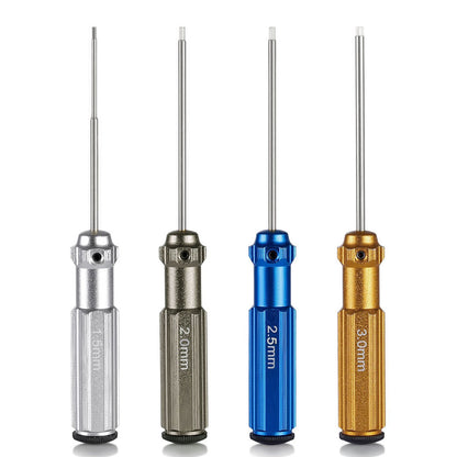 Top Quality Titanium Nitride TiNi Hex Driver Wrench – 1.5mm/2mm/2.5mm/3.0mm Screwdriver for RC Helicopter (1 Piece)