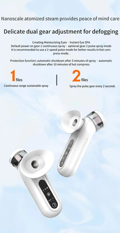 Portable Nano USB Eye Mist Sprayer – Ionic Warm Compress Humidifier for Eye Care & Dry Eye Relief