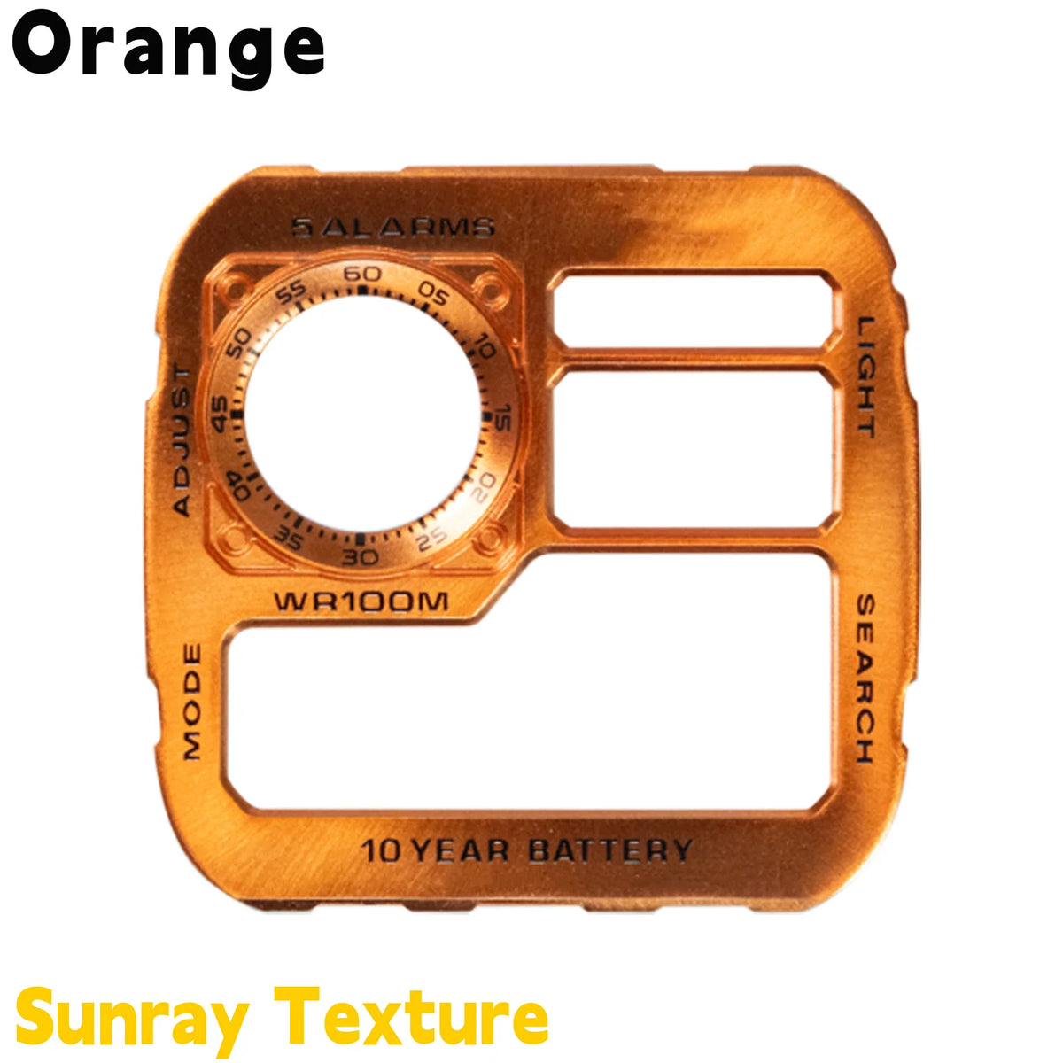 Casio AE1200 Watch Dial Mod - Copper Sunray Texture Faceplate Replacement Accessory