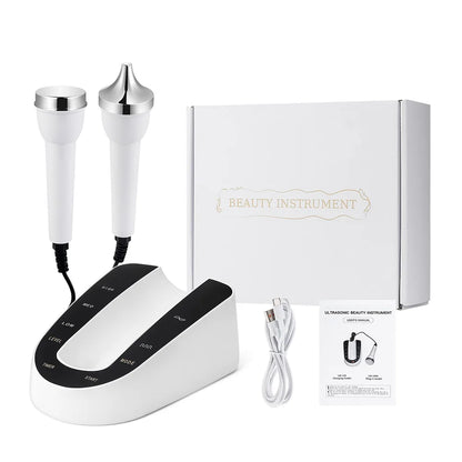 Ultrasound Skin Care Beauty Machine – High-Frequency Facial and Eye Massager for Face Lifting, Deep Cleansing, and SPA Treatment