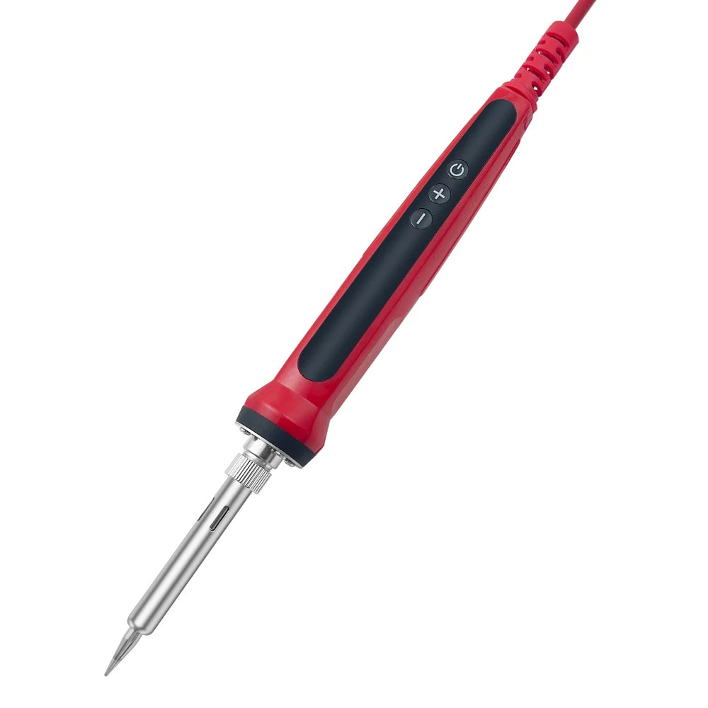 80W Soldering Iron Kit – Adjustable Temperature with LCD, Ceramic Heater, Soldering Tips & Tweezers