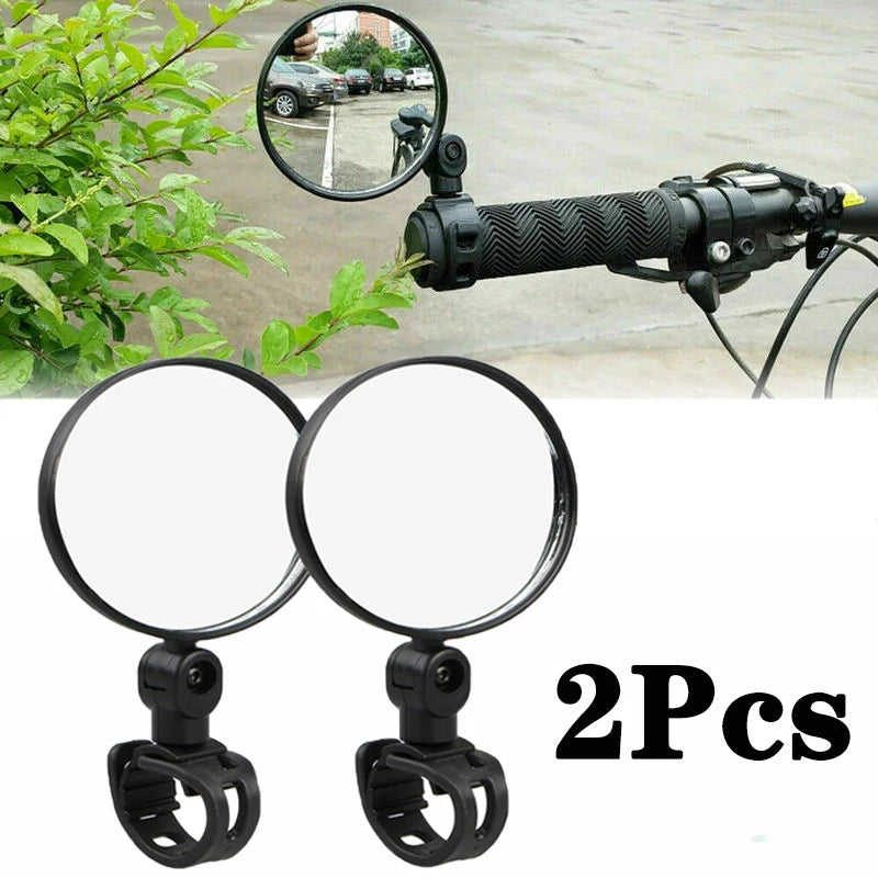 Universal Bicycle & Motorcycle Rearview Mirror | 360° Rotatable Adjustable Handlebar Mirror