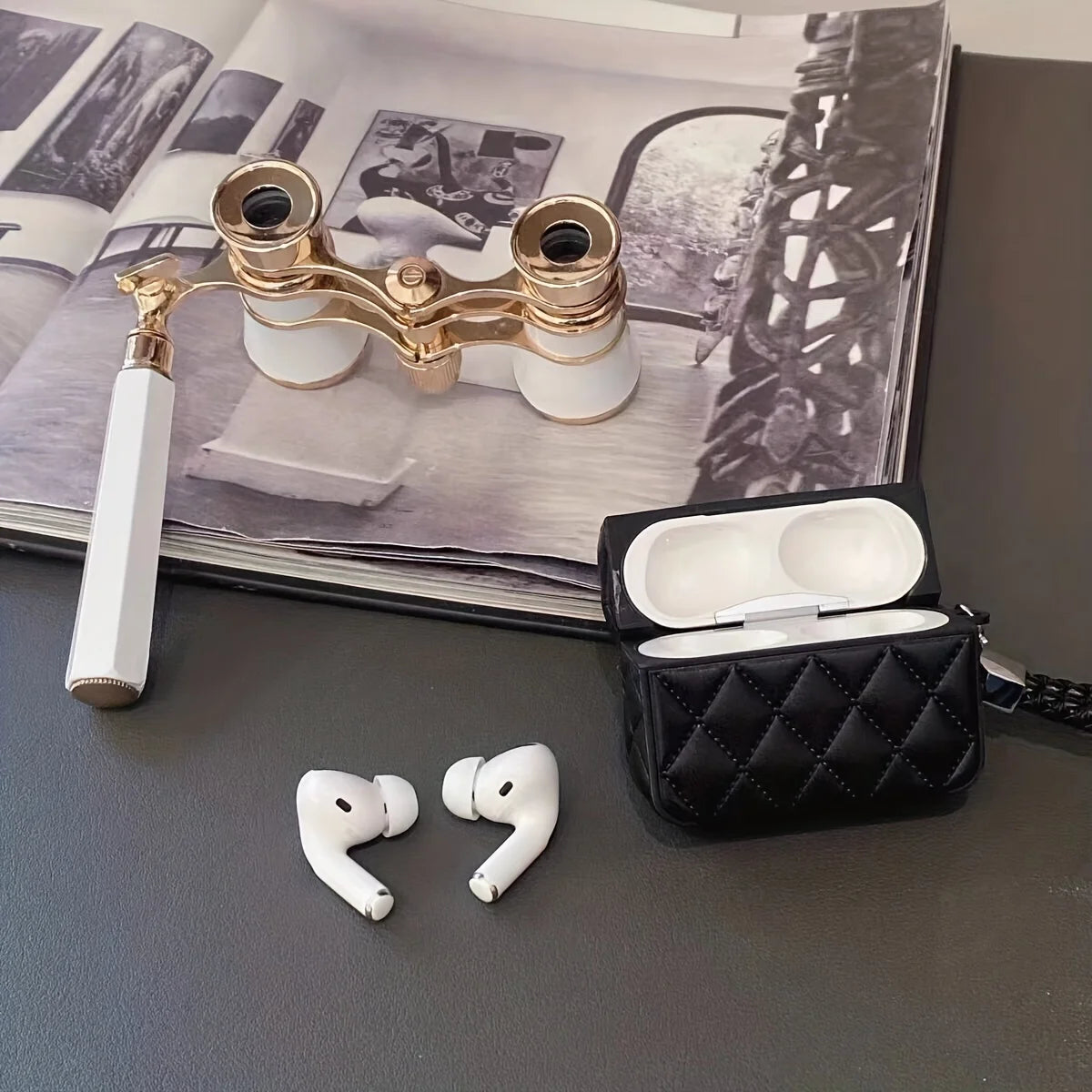 Chic Winter Style: Stylish Down Jacket Case for Airpods 3rd - Soft Pink Puffer Case for Airpods 1, 2, Pro, 2nd Gen, Earphone Protective Box with Hand Rope