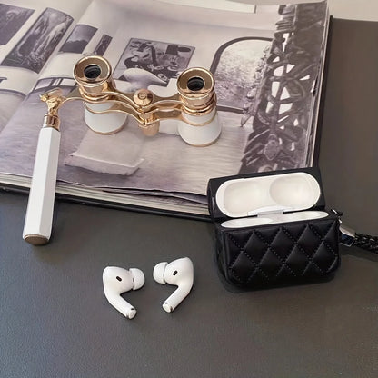 Chic Winter Style: Stylish Down Jacket Case for Airpods 3rd - Soft Pink Puffer Case for Airpods 1, 2, Pro, 2nd Gen, Earphone Protective Box with Hand Rope