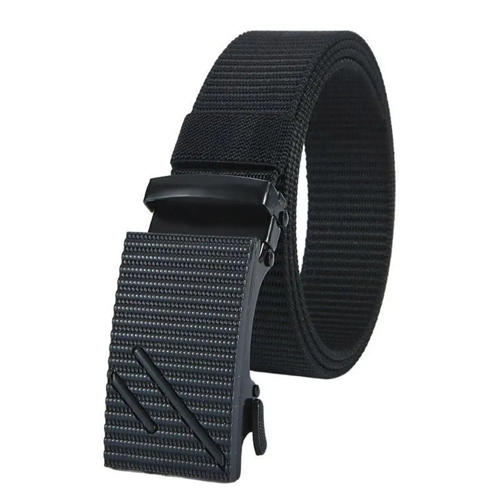 Men's Casual Cowboy Nylon Belt – Breathable Tactical Waistbelt with Alloy Buckle for Outdoor Accessories