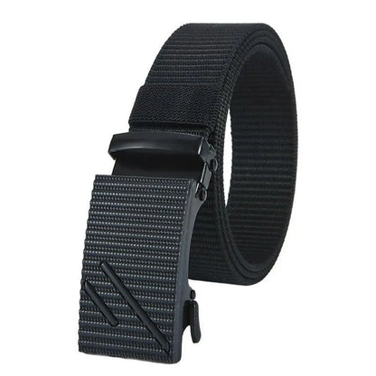 Men's Casual Cowboy Nylon Belt – Breathable Tactical Waistbelt with Alloy Buckle for Outdoor Accessories