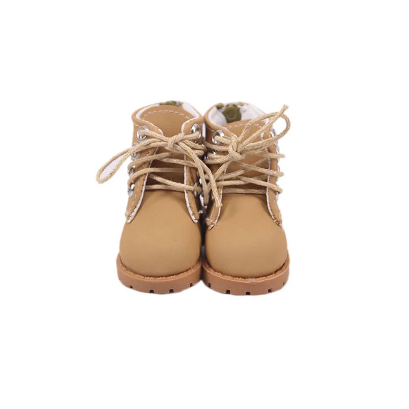 5CM Doll High-Top Boots – PU Shoes for 14.5" American & Paola Reina Dolls, 1/6 BJD Blythe & EXO Doll Accessories