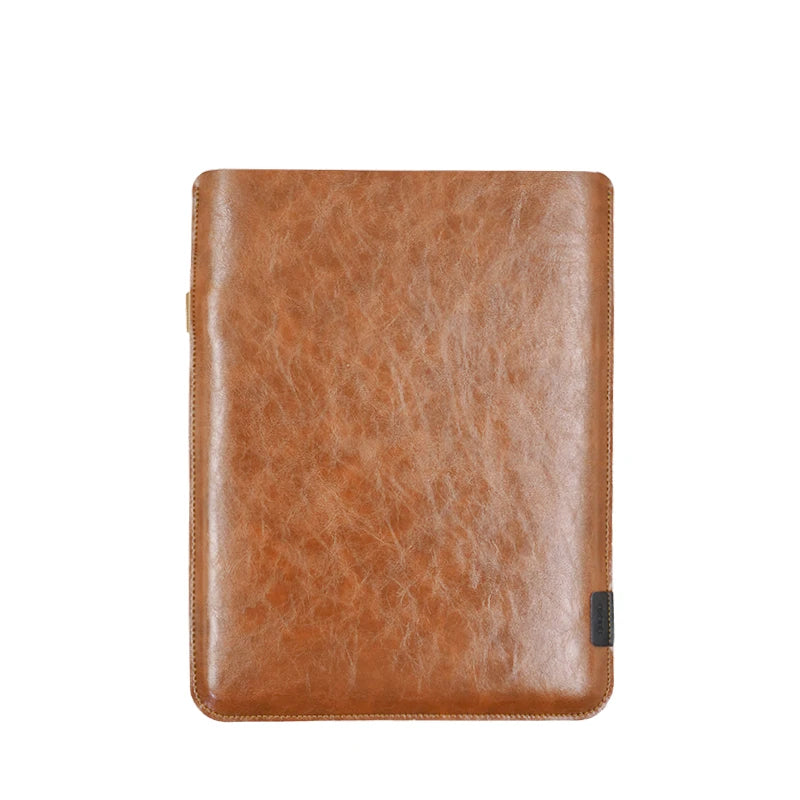 Ultra-Thin PU Leather Tablet Sleeve - Side Access Pen Slot Bag for iPad Mini, Air & Pro 8.3/10.9/11/12.9/13 Inch