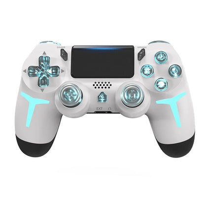 LED Bluetooth Wireless Gamepad – 6-Axis Gyroscope Dual Vibration RGB Controller for PS4, PS3 & PC