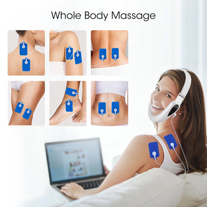 Face Lifting Device with Red Light — V-Face Massager for Double Chin Lift & Skin Rejuvenation, Remote-Controlled Facial Beauty Tool