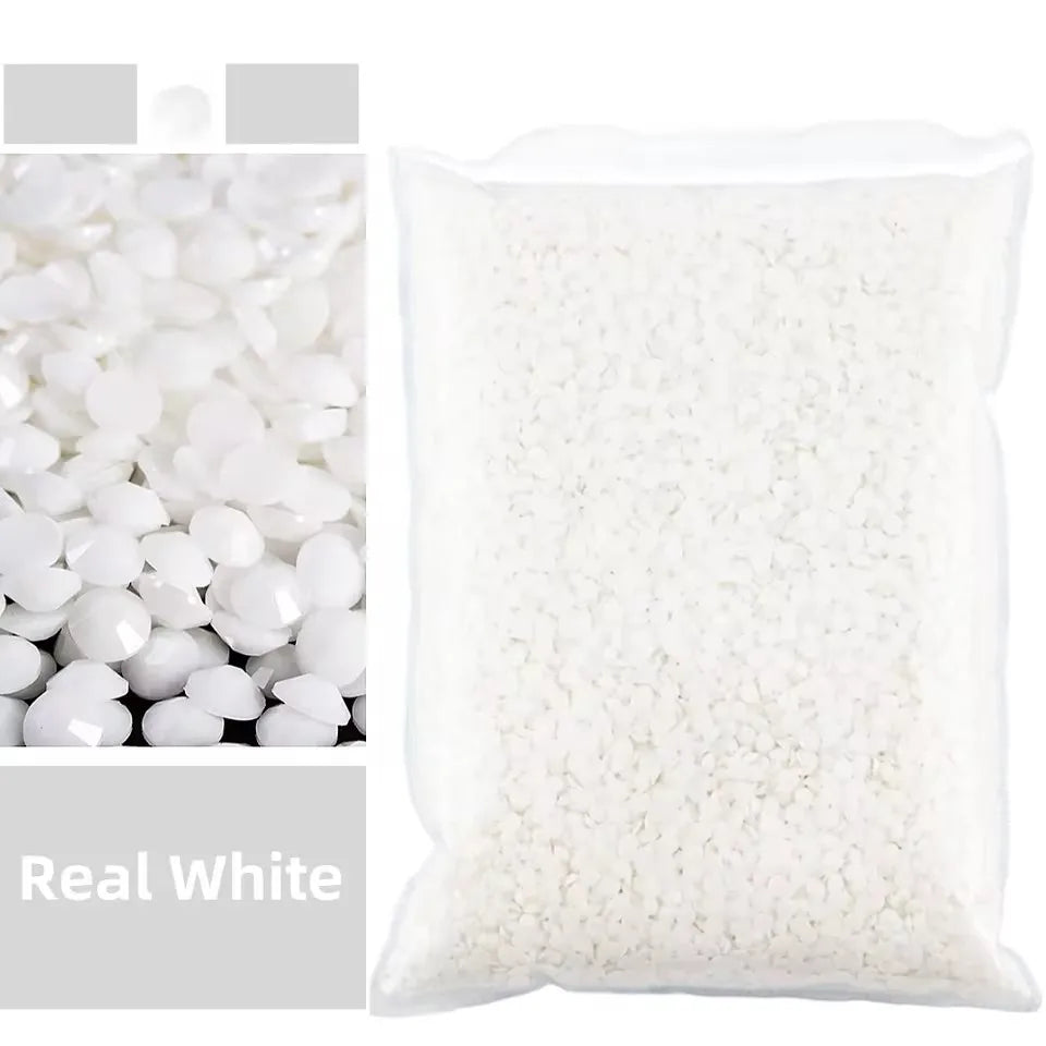 Jelly AB Resin Rhinestones 2-6mm — Non-Hotfix Flat Back Plastic Crystals & Strass Glitters, Large Pack