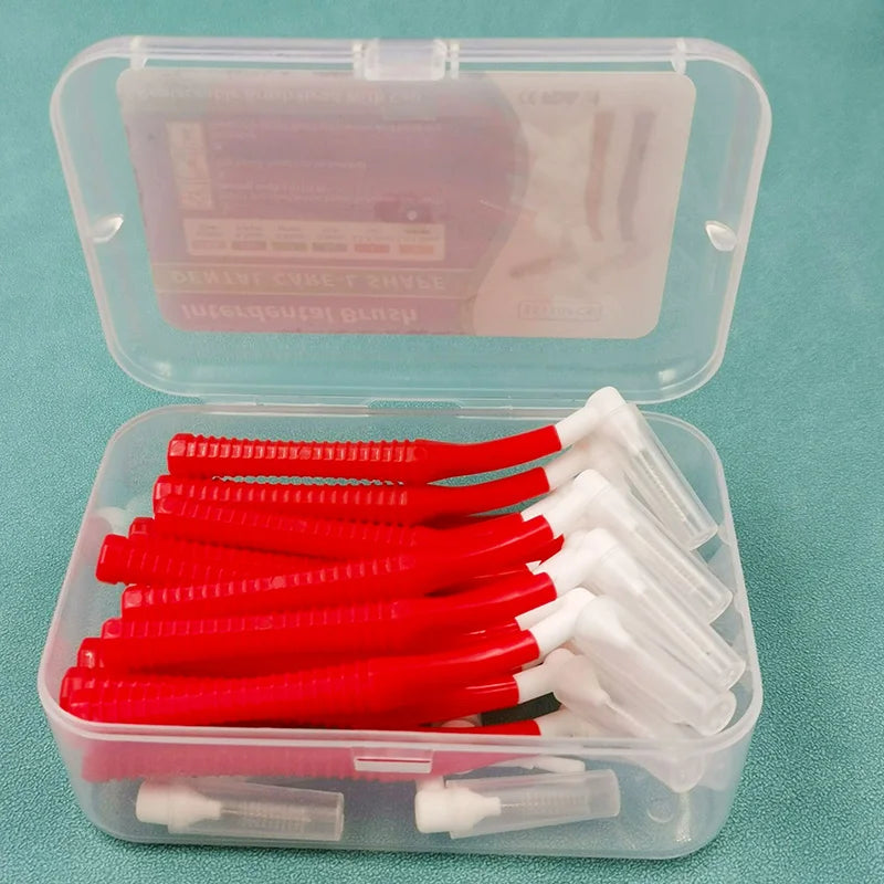 20-Piece Push-Pull Interdental Brushes – Orthodontic Toothpicks for Deep Cleaning and Daily Oral Hygiene