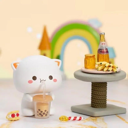 Kawaii Mitao Cat Season 2 Lucky Cat Blind Box - Cute Cartoon Collectible Figures for Home Decor, Holidays, and Gifts