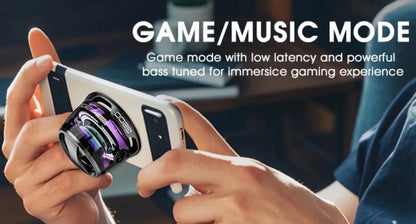 Mini Travel Bluetooth Speaker – Portable Outdoor Stereo with Magnetic Base, RGB Lights & Phone Holder for iOS
