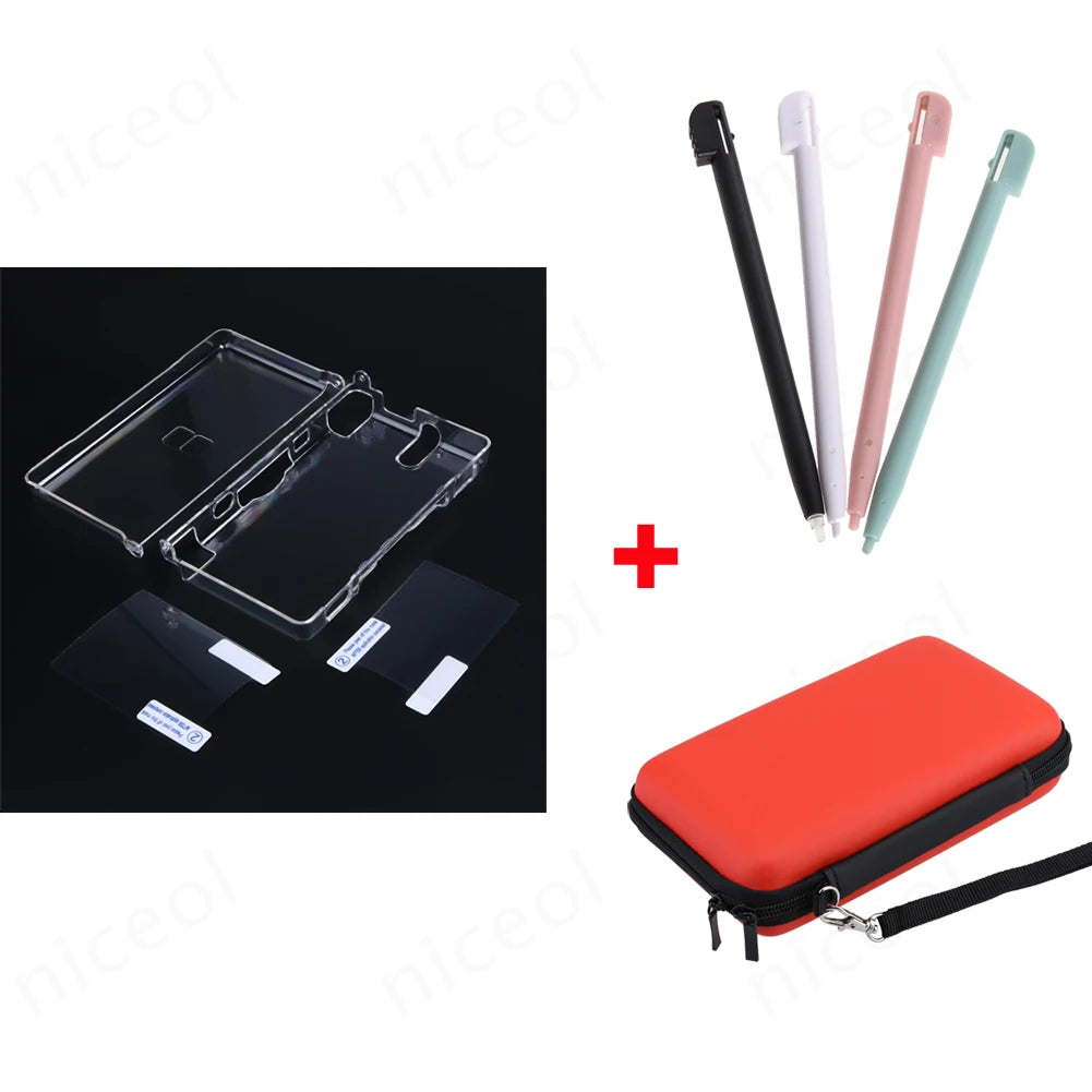 Hard Clear PC Cover for Nintendo DS Lite – Anti-Scratch Console Shell Accessory