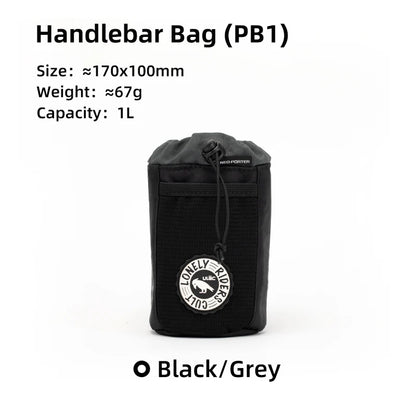 C-HOLD Bike Handlebar Stem Bag — Insulated Water Bottle & Snack Storage Pouch for Touring, Commuting, Bikepacking