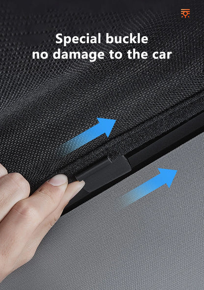 Split Sunshade for Tesla Model 3 (2017-2023) & Model Y – Front & Rear Sunroof Windshield Skylight Glass Roof Cooling Shade