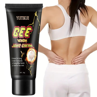 Bee Venom Joint Massage Cream – 60g Warming Moisturizing Balm for Knees, Elbows & Shoulders, Non-Sticky Formula