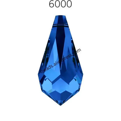 Austria Crystal Drop Pendant - Genuine 6000 Series Rhinestone Charm Bead for DIY Jewelry Making