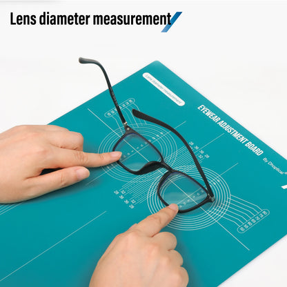 Eyeglasses Repair & Adjustment Board – Adjustable Eyewear Frame Angle Measuring Tool for Forward Tilt Alignment by DH Optical