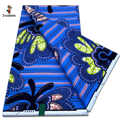 2026 Original African Wax Print Fabric - 100% Cotton Nigerian Ankara Batik Soft Pagne Material