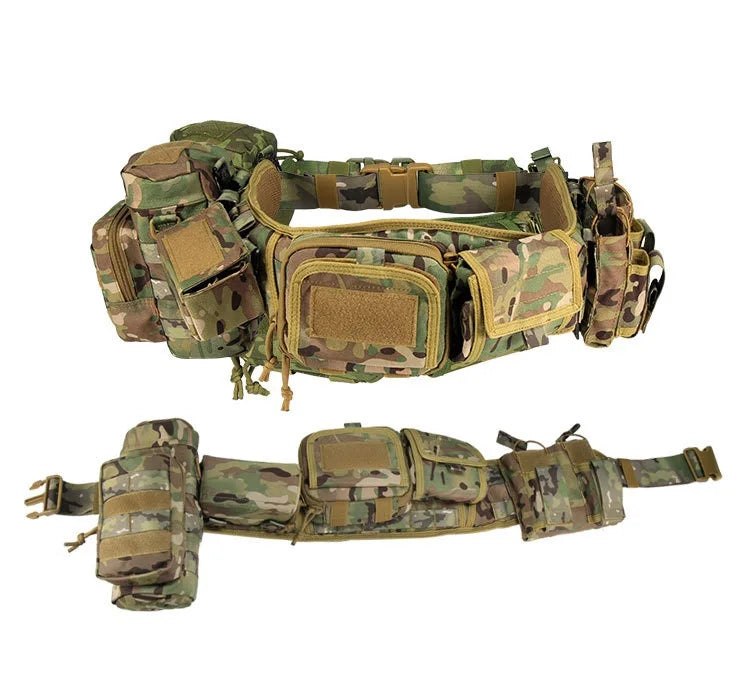 Yakeda MOLLE Pockets & Pouches – Tactical Hunting Waist Security Belt with Padded Patrol Support
