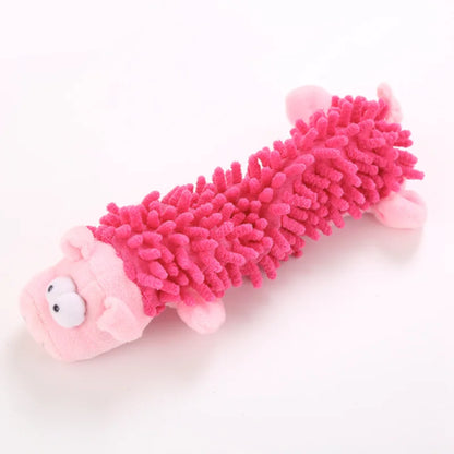 Plush Squeaky Dog Toy - Cute Donkey Teething & Interactive Training Toy for Small Dogs