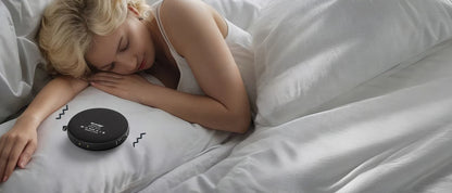 Awakening Vibrating Alarm Clock – Loud Bed Shaker for Heavy Sleepers & Hearing Impaired, Wireless Magnetic Charging
