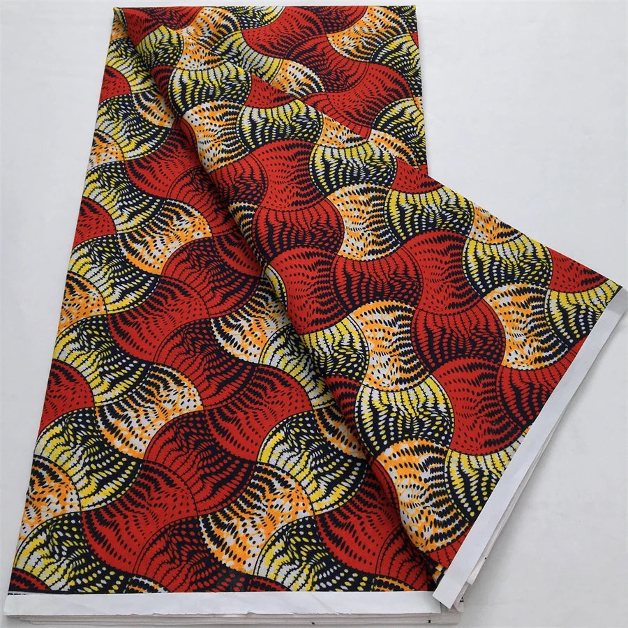 African Wax Print Fabric - Nigerian Ankara Batik Dutch Fabric for Women’s Dresses & Sewing Materials