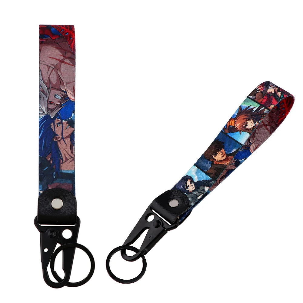 Anime Eagle Beak Keychain – Cool Short Lanyard for Phone, Badge Holder & USB Pendant