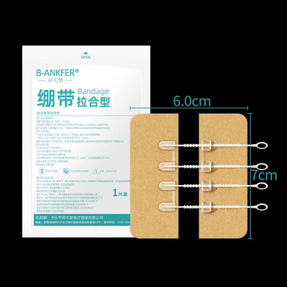 Zipper Wound Closure Patch - Portable Suture-Free Wound Dressing Strip for First Aid and Outdoor Use