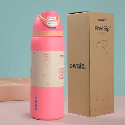 2024 New Owala Insulated Stainless Steel Water Bottle with Straw – BPA-Free Sports Bottle, 24oz/32oz, Great for Travel
