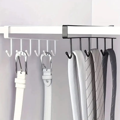 Iron Keychain Display Rack - Multifunctional Jewelry, Accessory & Kitchen Hook Storage Organizer