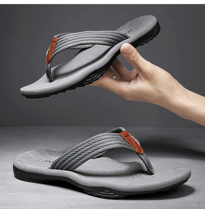 High Quality Men's Flip Flops – Fashion Summer Beach Slippers, Breathable & Thick Sole Casual Outdoor Sandals