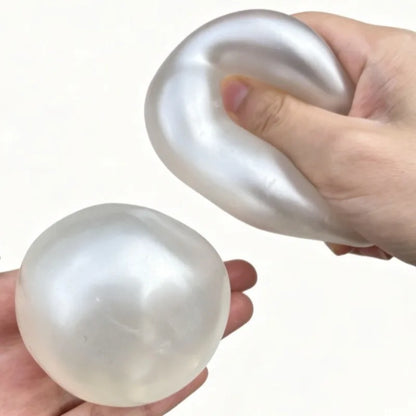 Moldable Pearl Coconut Oil Squishy Toy - Slow-Rising Sensory Stress Relief Ball