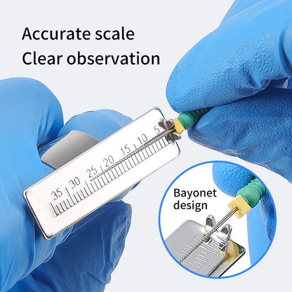 Dental Endo Block – Endodontic Ruler and Root Canal File Holder Mini Measuring Block Tools