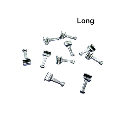 Orthodontic Lingual Button & Crimpable Hook Set – Metal Bondable Dental Traction Eyelets & Accessories for Dentistry Use