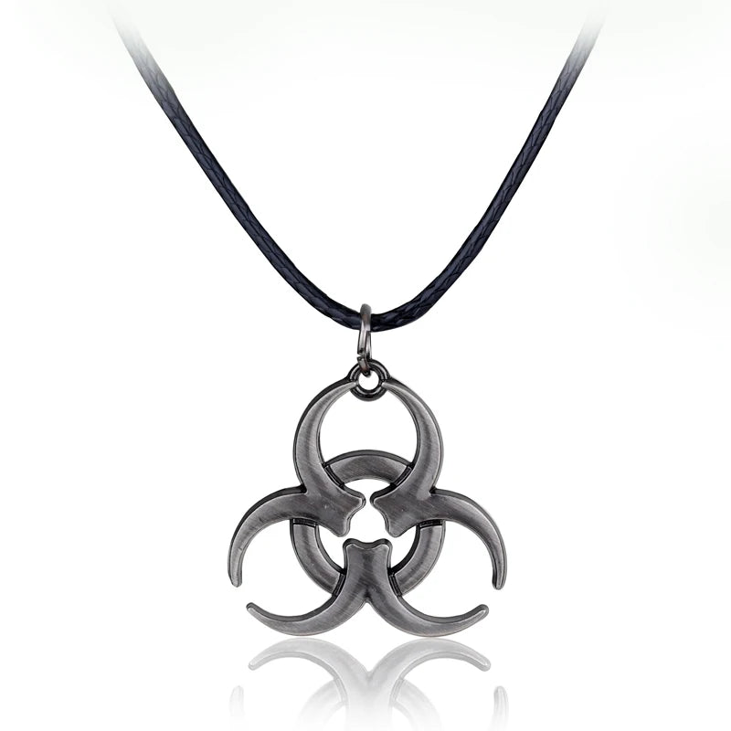 Resident Evil Symbol Necklace - Unisex Pendant Chain for Cosplay, Parties & Fan Gifts