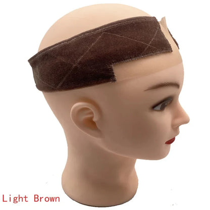 Lace Wig Grip Headband - Non-Slip Soft Velvet Women’s Wig Accessories, Adjustable Grip Scarf for Secure Fit