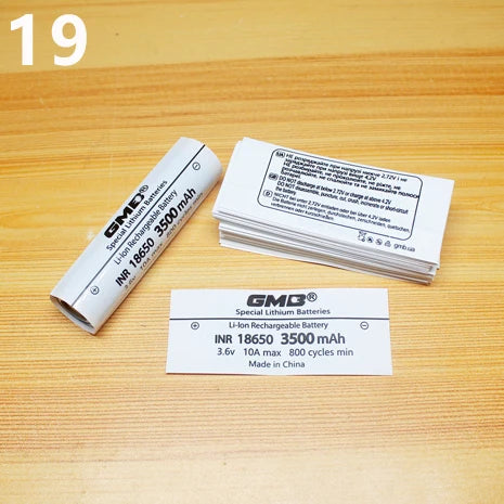 100pcs 18650 Lithium Battery Heat Shrink Wrap PVC Sleeves – Insulation Packaging Film for Battery Protection