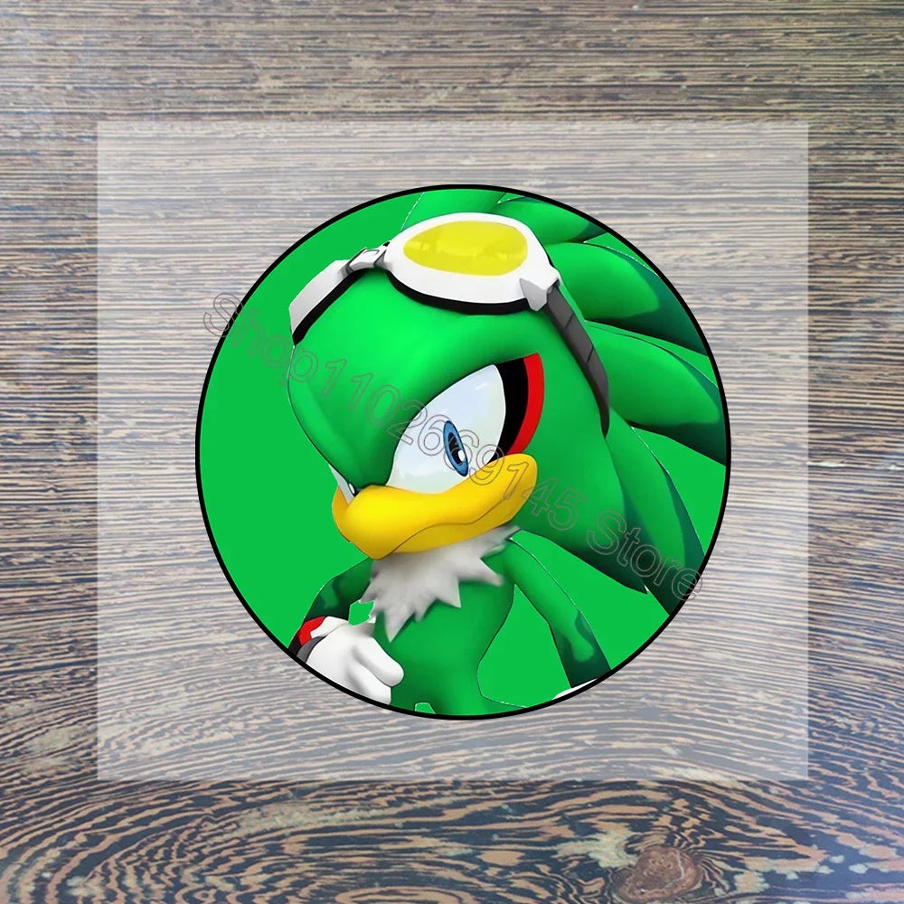 Sonic Cartoon Iron-On Patches – DIY Heat Transfer Anime Stickers for Clothing & Custom T-Shirts