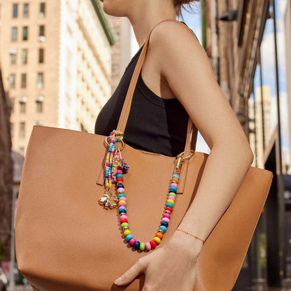 Colorful Bag Hanging Keychain – Hand-Woven Pendant with Beads, DIY Accessories, Internet-Famous Rope Charm