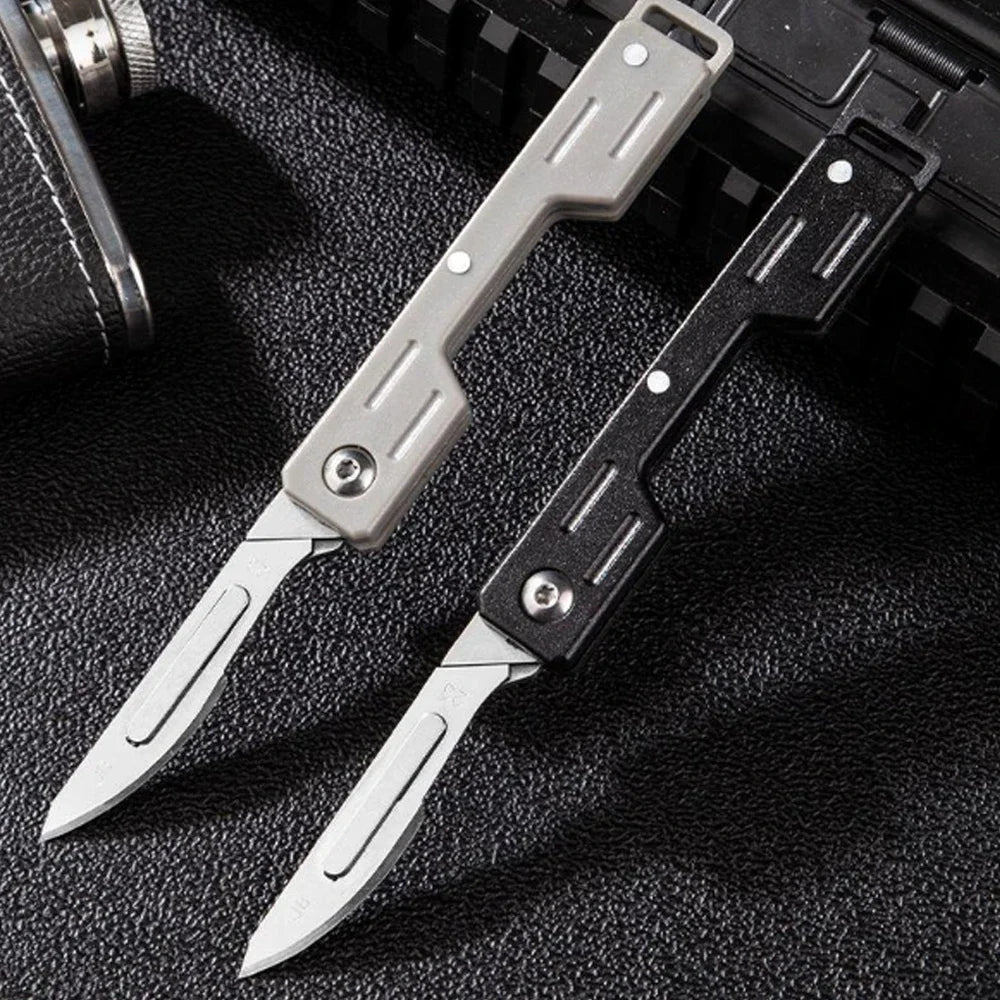 Mini Folding Scalpel Knife – Precision EDC Pocket Knife for Medical, Outdoor, and Unpacking Tasks