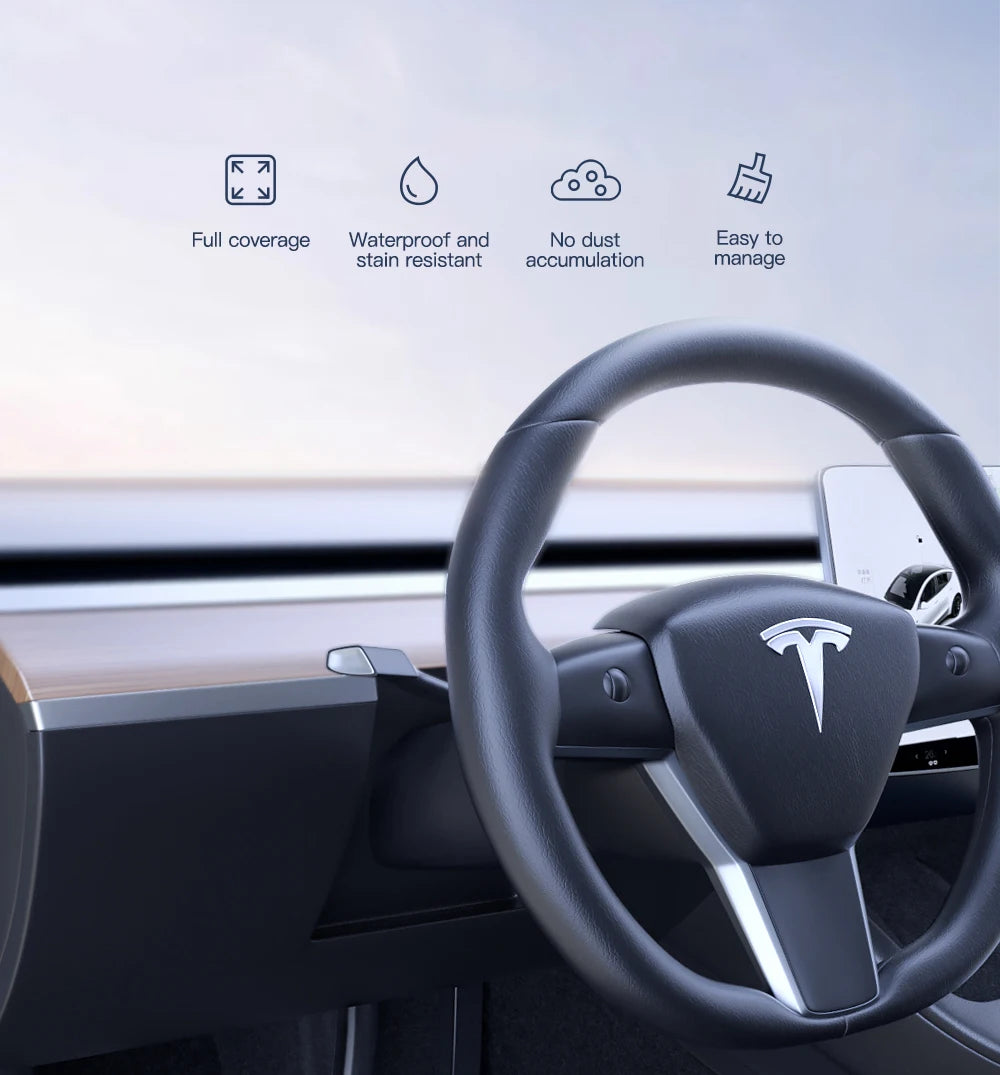 YZ Floor Mats for Tesla Model 3/Y 2021-2023 — Waterproof, Non-Slip TPE Car Accessories