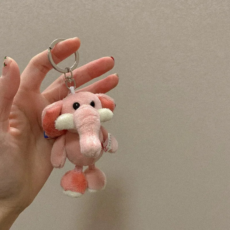 Cartoon Kawaii Animal Plush Keychain – Cute Small Animal Backpack Pendant, Creative Soft Toy Accessory